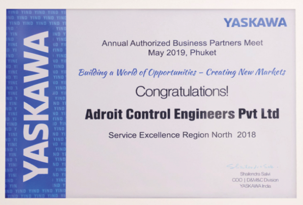 Yaskawa Certificate